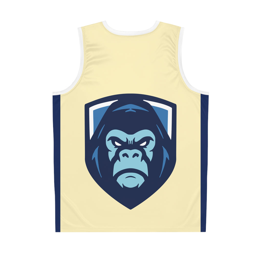 Warriors Basketball Jersey — Flaming Ball & Gorilla Crest Team Jersey (98)