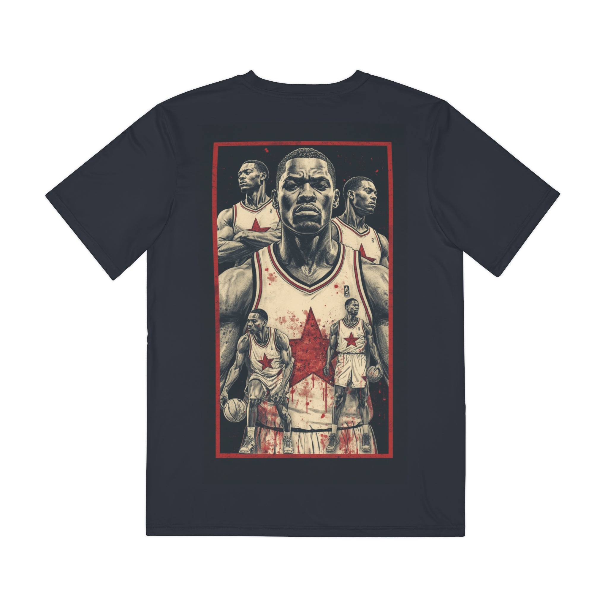 Basketball Legends Graphic Tee — Vintage Star Player Collage