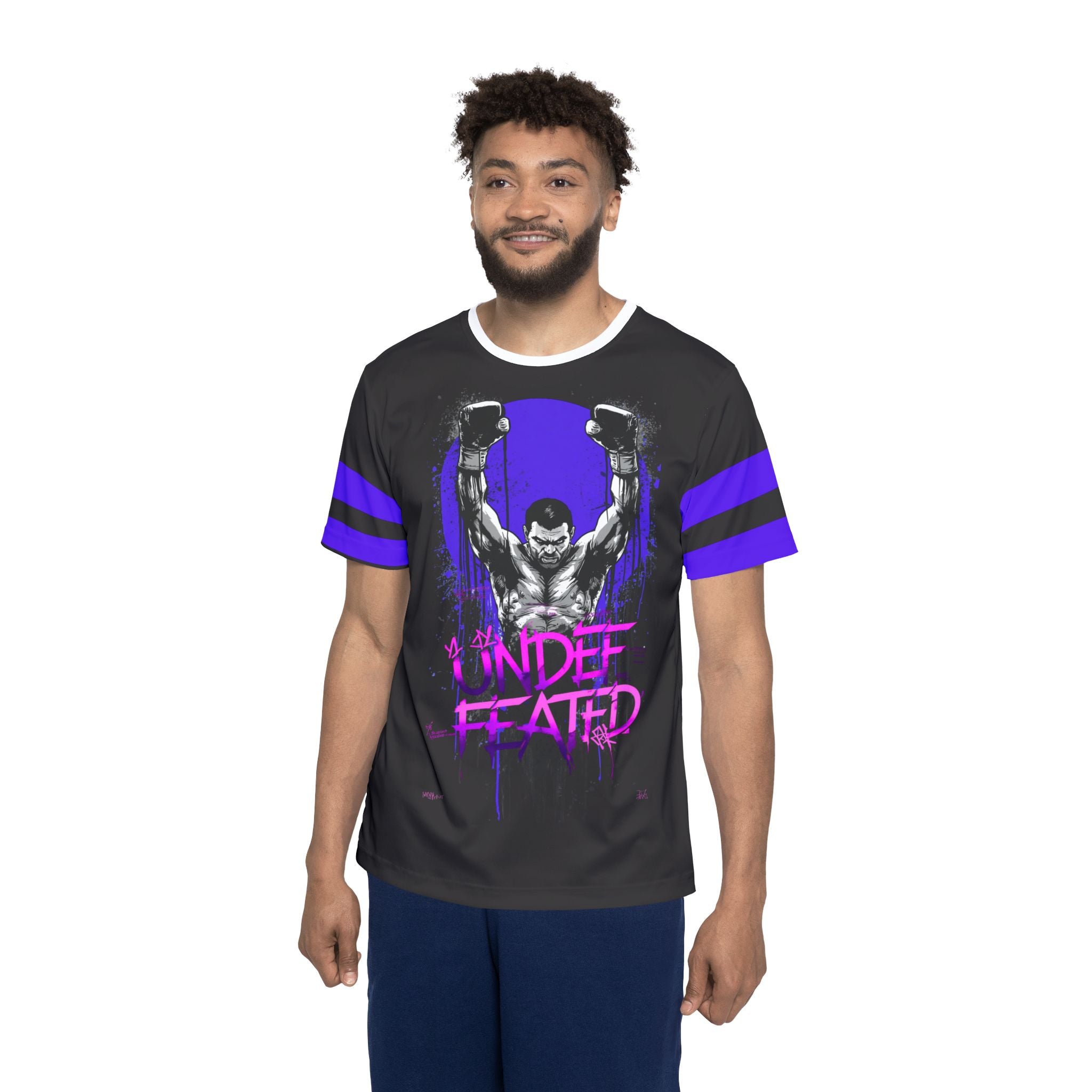 Boxing Jersey — "Undefeated" Graphic Sports Tee