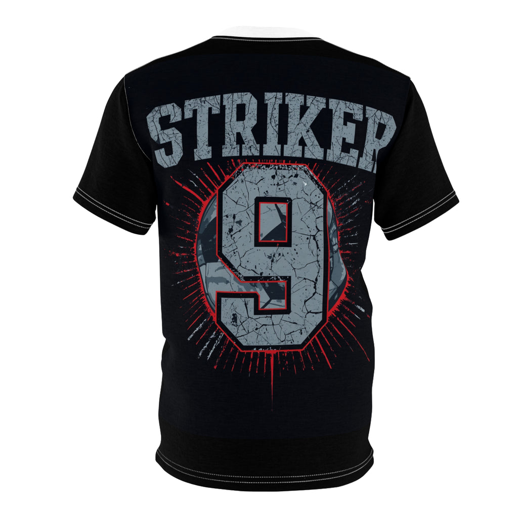 Striker Soccer Tee — Dynamic Football Player Graphic T‑Shirt