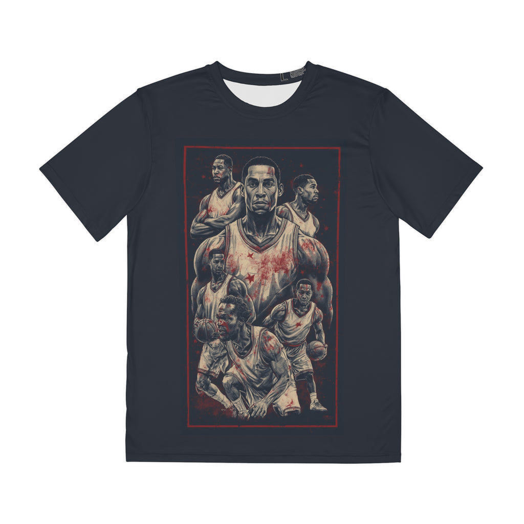 Basketball Legends Graphic Tee — Vintage Star Player Collage