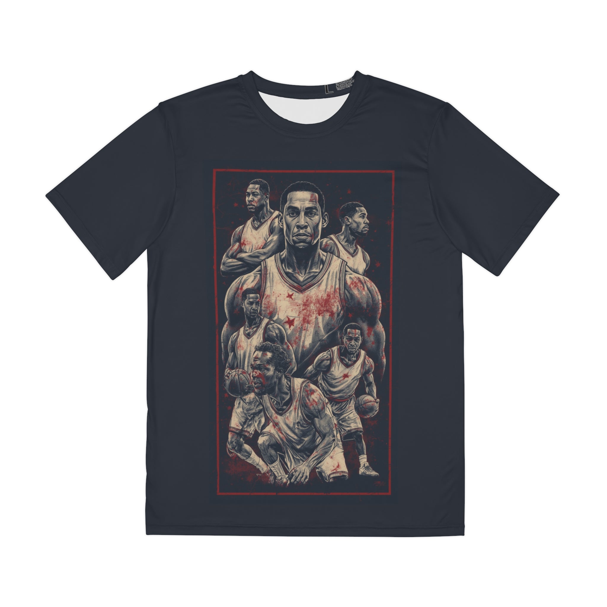 Basketball Legends Graphic Tee — Vintage Star Player Collage