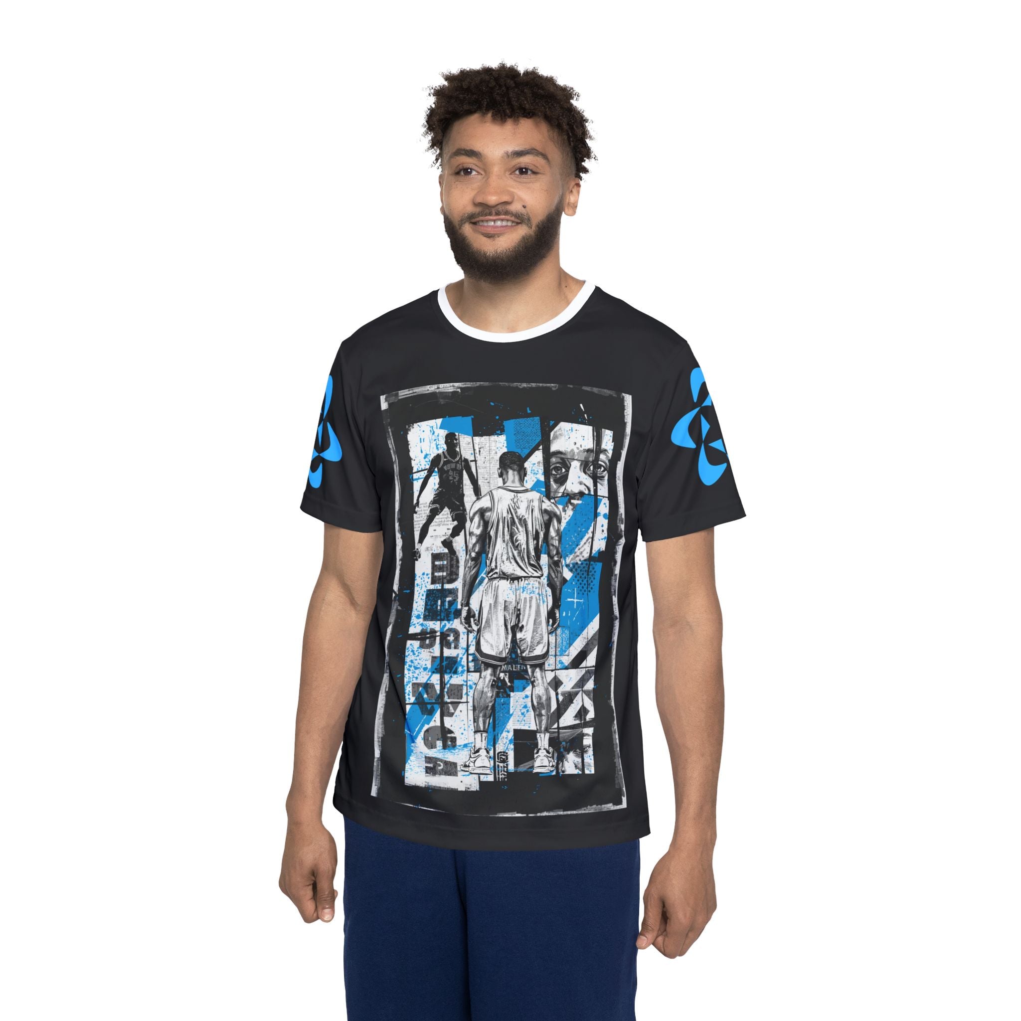 Motivational Basketball Jersey — "Hunger Patience Dominance" Graphic AOP