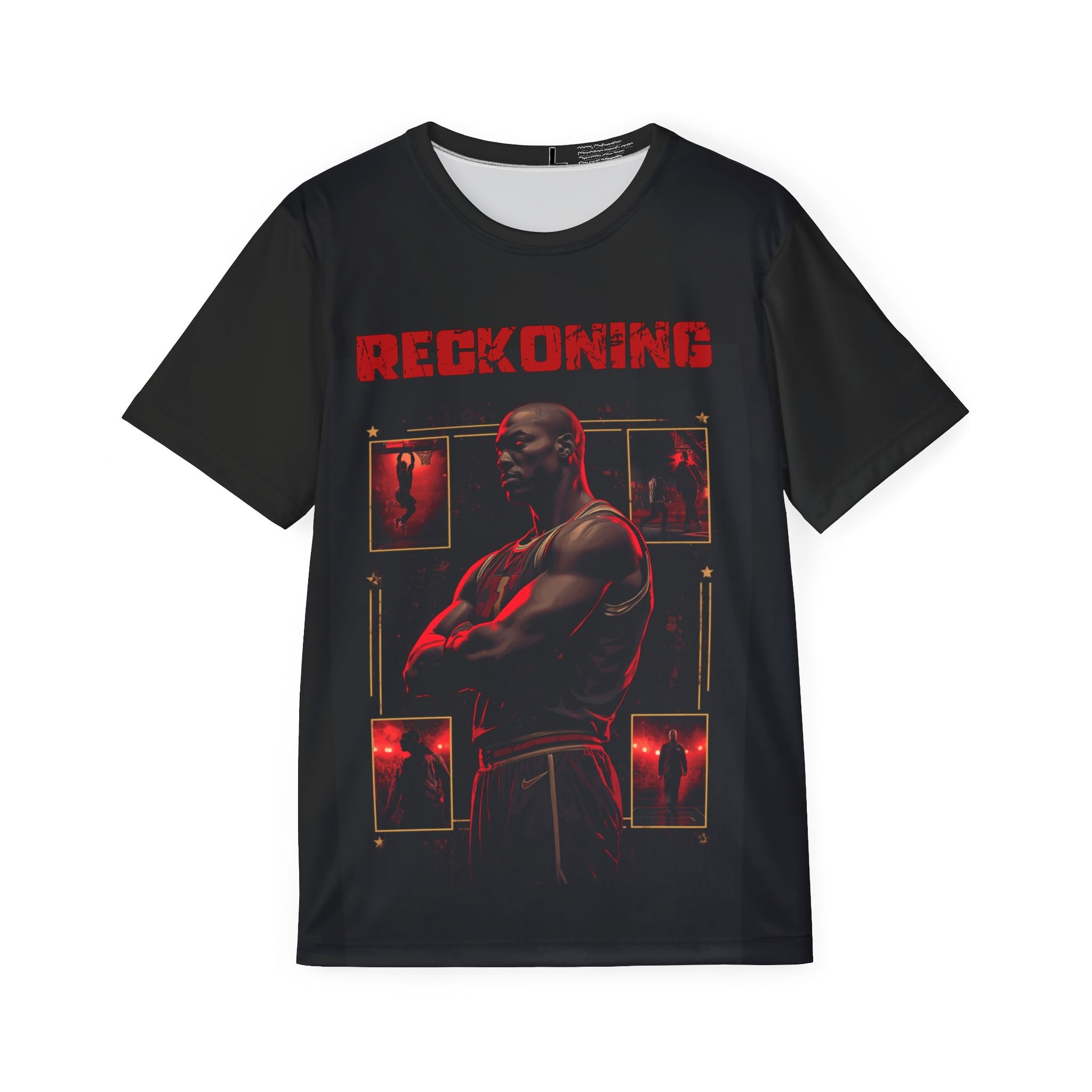 Reckoning Athletic Jersey — Dark Red Warrior AOP Sports Tee