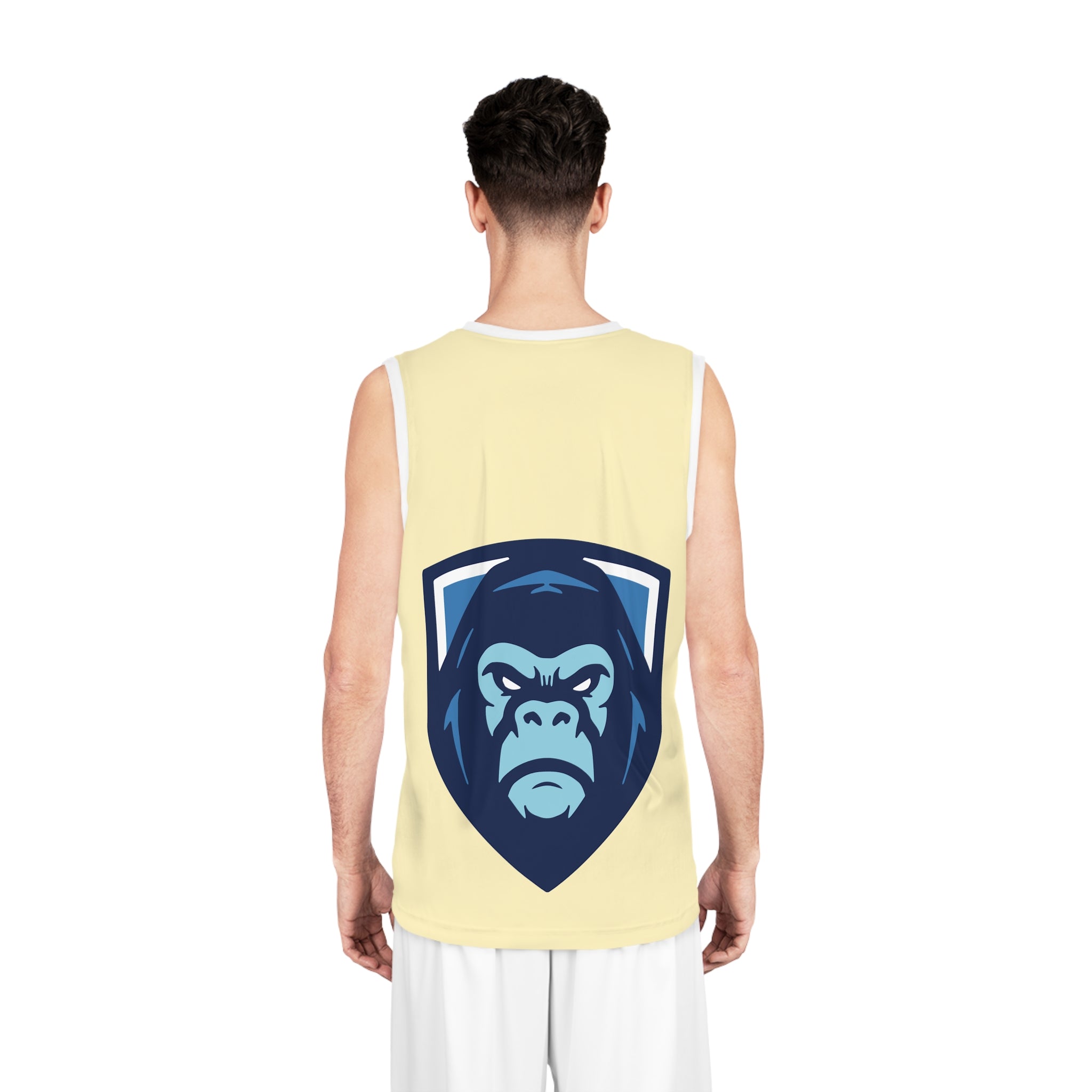 Warriors Basketball Jersey — Flaming Ball & Gorilla Crest Team Jersey (98)